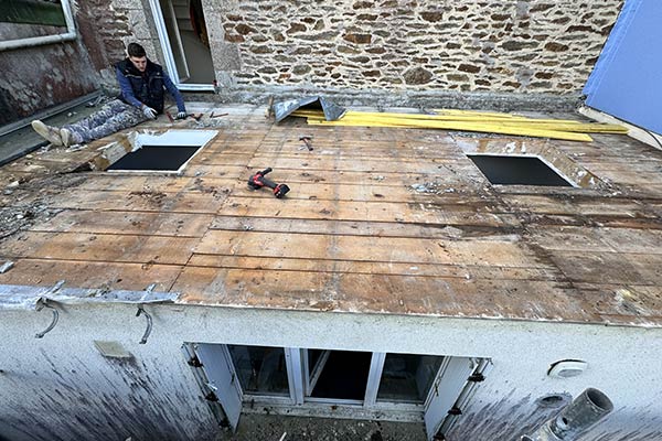 Enlèvement des anciens placoplâtre